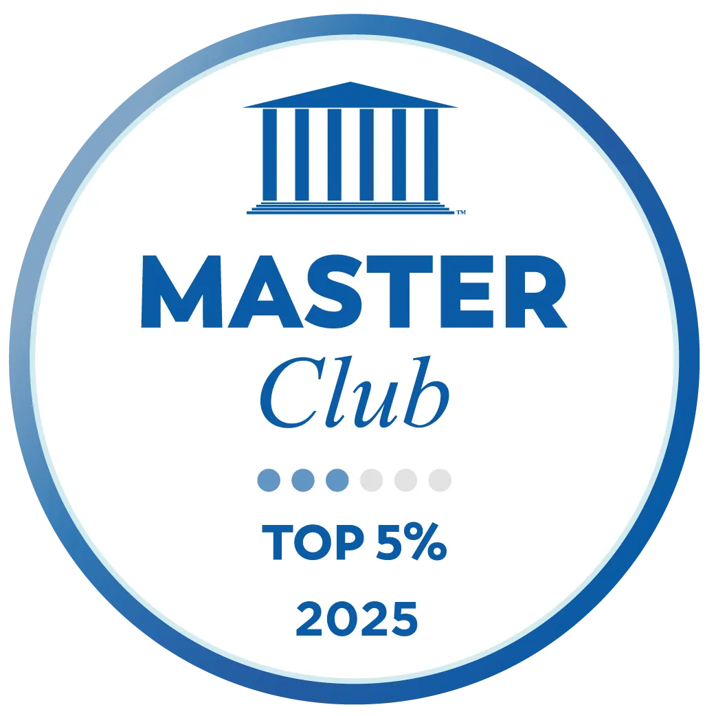 DLC Master Club, top 5% nationally, 2025